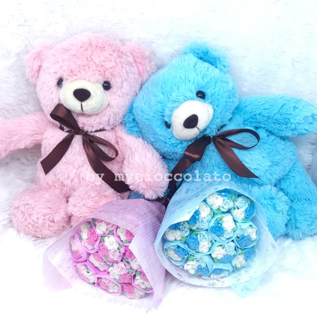 

Boneka cokelat valentine kado romantis spesial buket bunga coklat valentine teddy bear