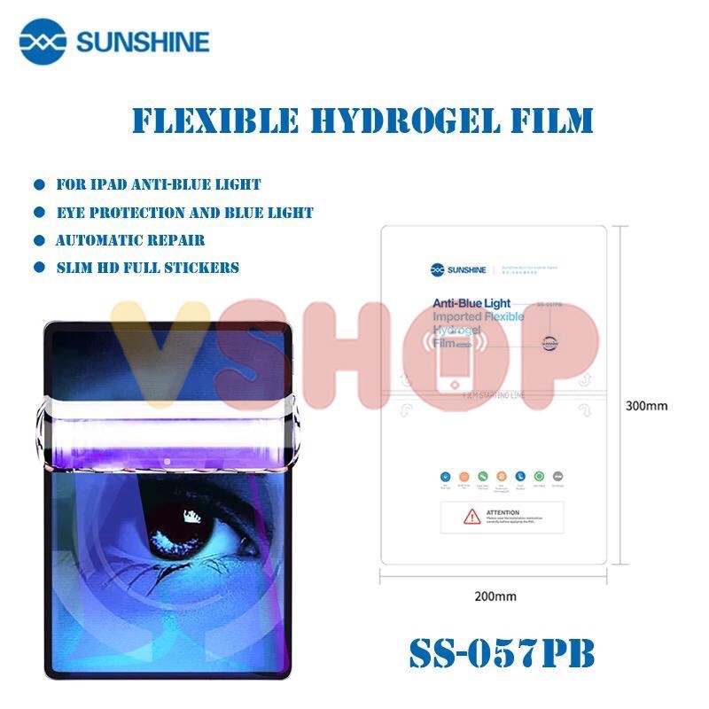 ANTI GORES HYDROGEL BLUE LIGHT FOR TABLET SUNSHINE SS-057PB 1 BOX ISI 20 PCS