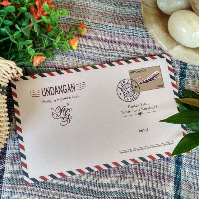 Cetak undangan pernikahan murah ERBA 88184