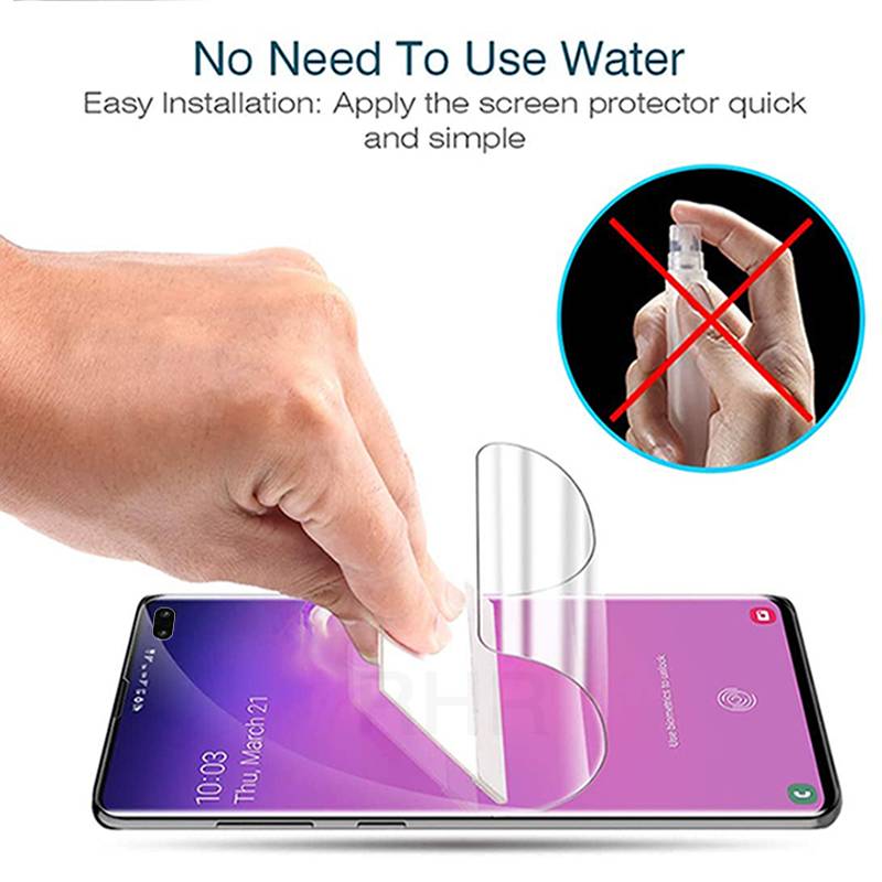 3pcs Film Pelindung Layar Hydrogel Anti Blue Ray Untuk Samsung Galaxy S7 Edge S8 S9 S10 S20 Plus Note 8 9 10