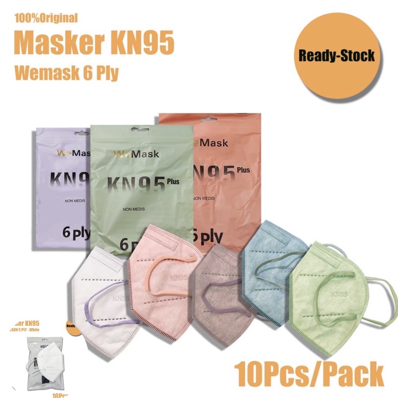 Masker KN95 6 PLY Wemask Super Tebal Original