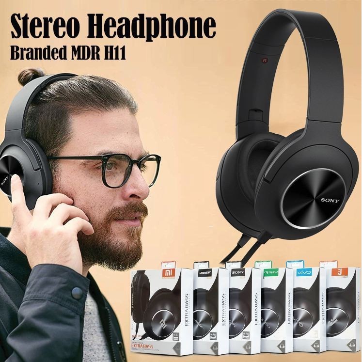 HEADSET HANDSFREE EARPHONE BANDO RELAX H11 HF EXTRA BASS PROMO MURAH