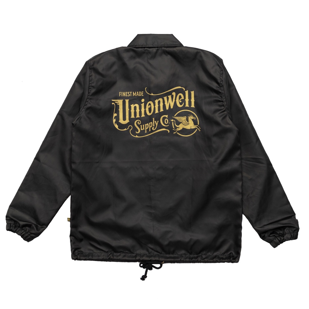 Unionwell Windbraker Jacket Gold Stamp Black