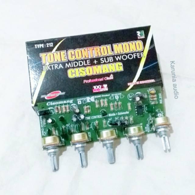 Kit Tone Control Mono Plus Midle dan subwoofer