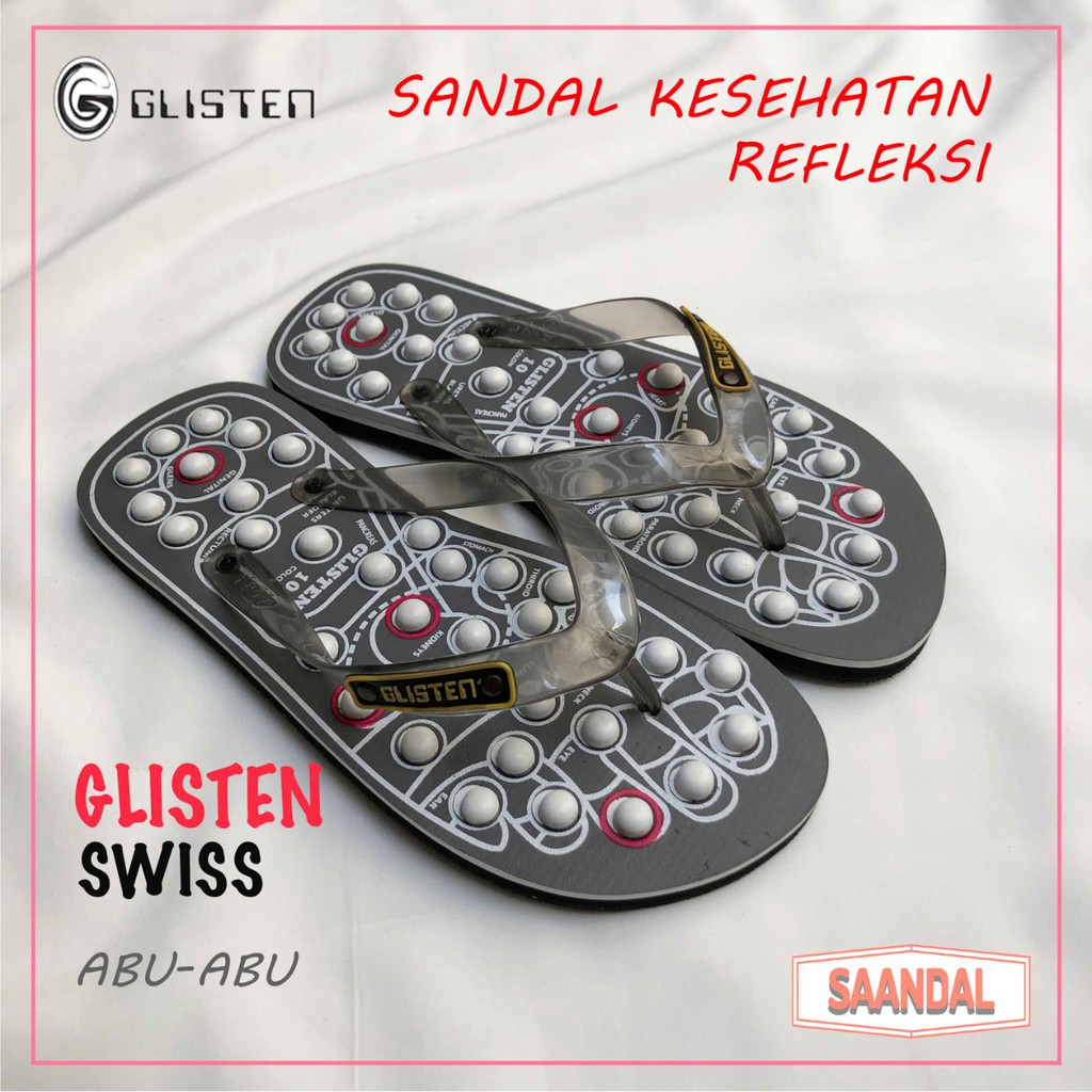 Sandal Kesehatan Refleksi Pria Glisten Swiss (Bisa Eceran)