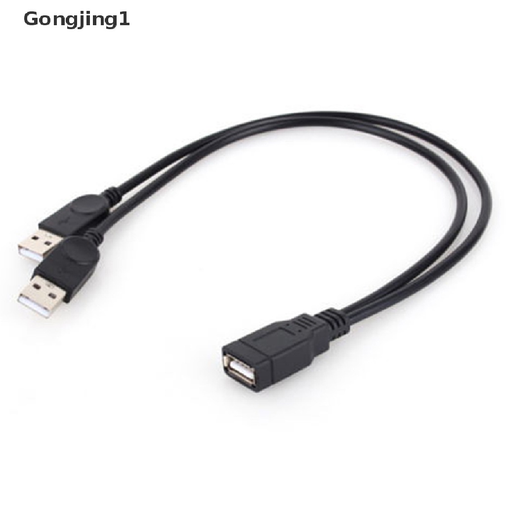 Gongjing1 Kabel Data / Charger Usb 2.0 1 Female Ke 2 Male Bentuk Y