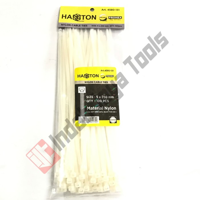 

READY PROHEX Cable Ties 25 cm PUTIH Hasston Kabel Tie Pengikat Strap 250 mm TERLARIS