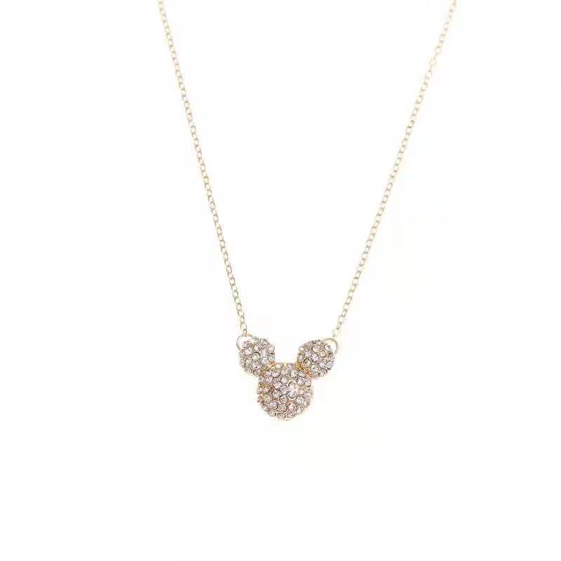 TJM VZ065 Kalung Liontin Mickey Mouse Perhiasan Murah High Quality