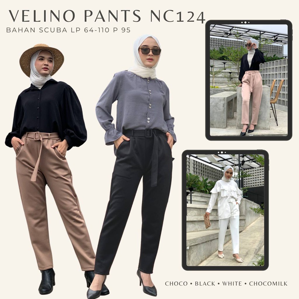 VELINO PANTS / CELANA SCUBA / CELANA KERJA /CELANA MURAH