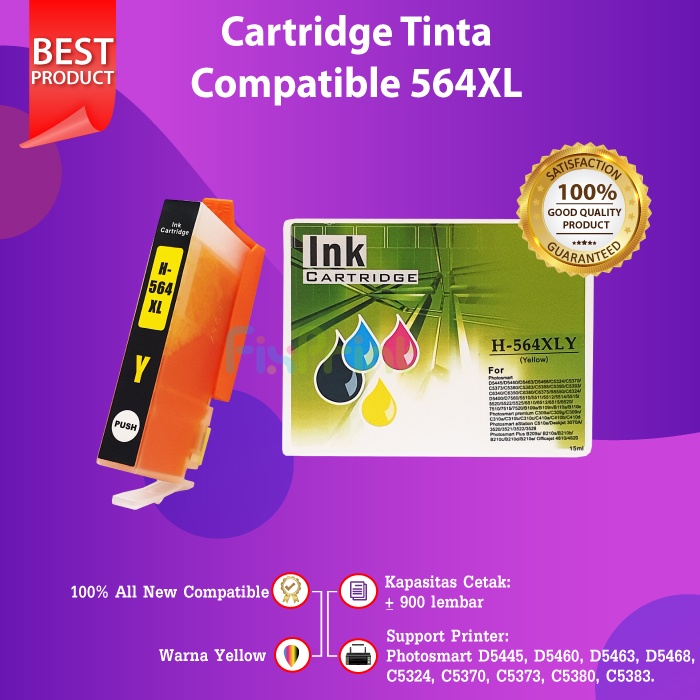 Cartridge Tinta 564XL 564 Compatible Printer D5400 C309 B209a D7560