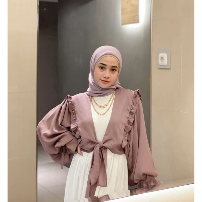 Outer sifon cewek ootd cantik ( outer sifon tiara )