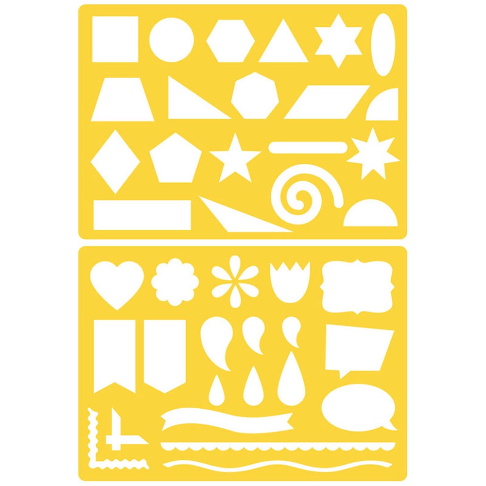 QUINTON Kids Stationery Art Tool Pattern Stencils Drawing Template Numbers Color Board Children Learning 20pcs Education Aids English letter Painting Rulers/Multicolor