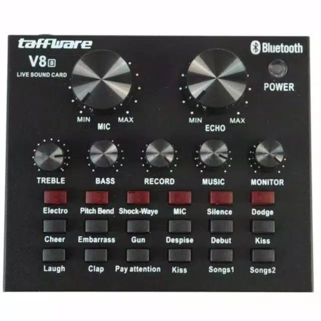 Medan Termurah V8 V8s Bluetooth Soundcard MiXer Gitar Audio ASMR Mic Kondensor Condensor bm 800 8000