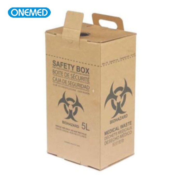 Safety Box Coklat 5Liter Dengan Tali OneMed