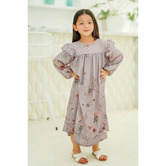 AYUNA DRESS DUSTY PURPLE - BENANG JARUM