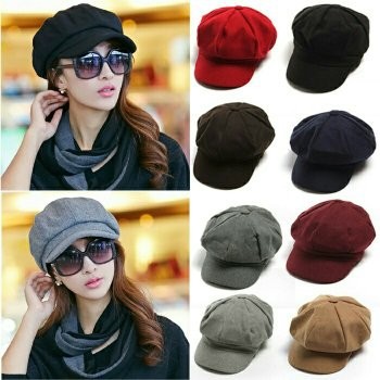 Topi Pet APolo Newsboy Dewasa Bahan FLEECE Tanpa Kancing