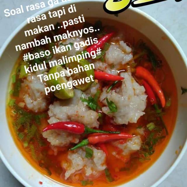 

Baso ikan mercon asli gadis kidul malimping