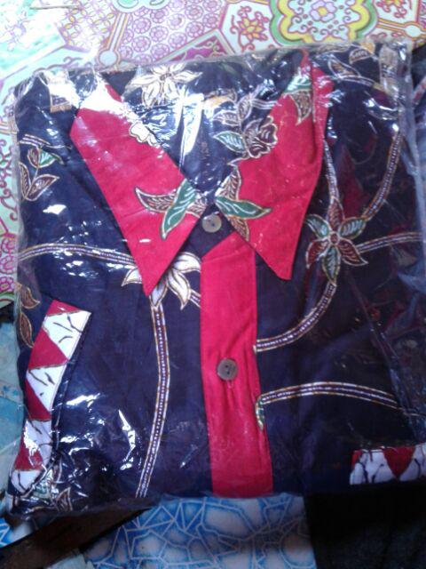 Qnunbatik Batik Keluarga/family Gamis Muslim Adelia Madura Hitam