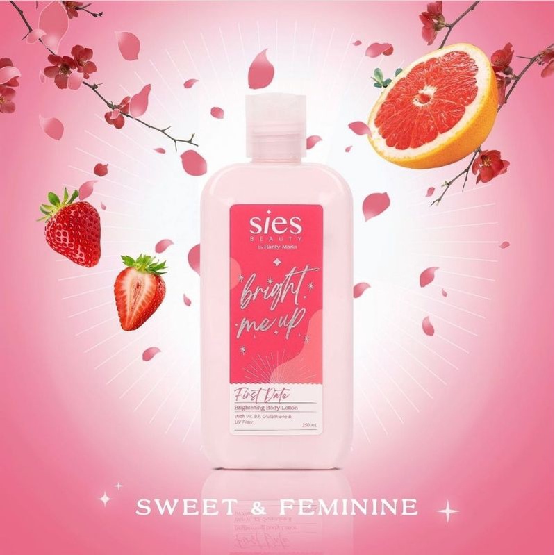 Sies Beauty Brightening Body Lotion By Ranty Maria Aqua Fresh | Perfection | First Date 250ml