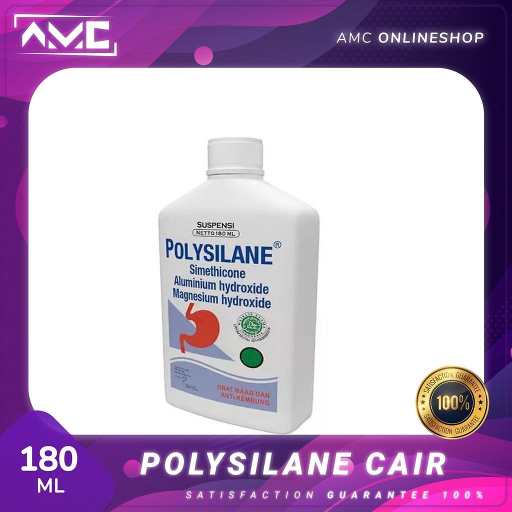 Jual Polysilane Cair BESAR 180ml - Obat Maag, Mual dan Nyeri Lambung ...