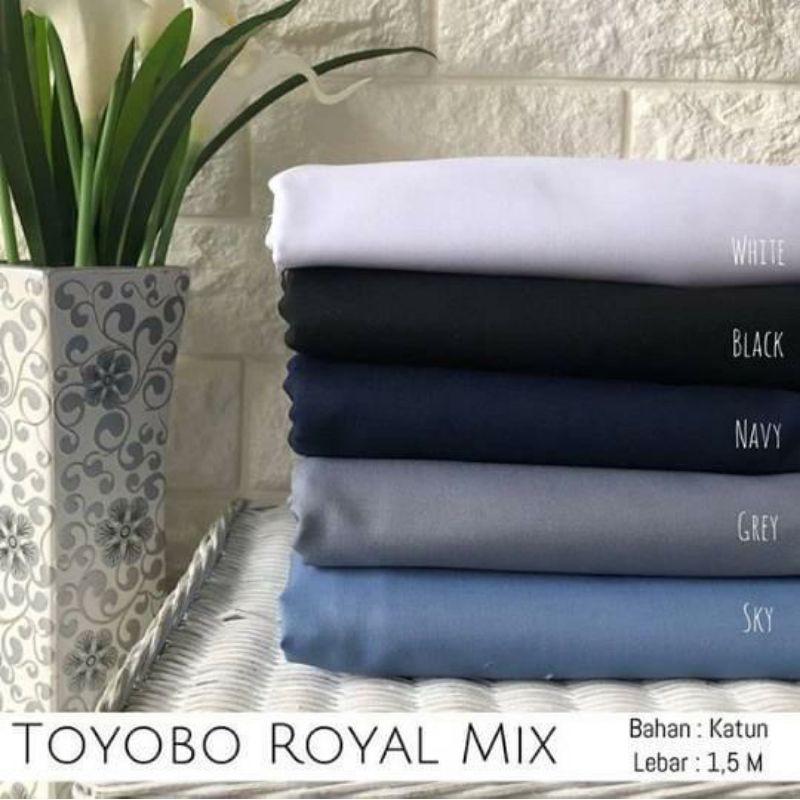 [ TERMURAH ] Kain Katun Toyobo Royal Mix / Katun Toyobo Fodu