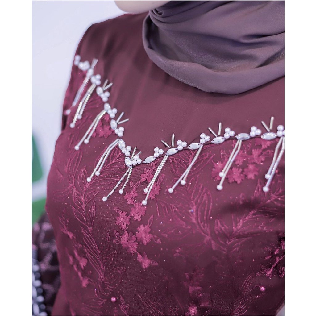 NAYAKA BATIK - Kebaya Kondangan Margareta Kebaya Brukat Kondangan - Set Kebaya Wisuda Remaja Kekinian Setelan Kebaya Modern