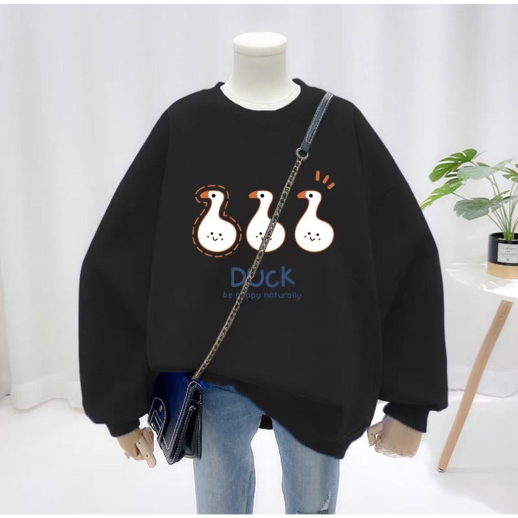 BLACK EDITION CREWNECK SWEATER PECINTA HITAM