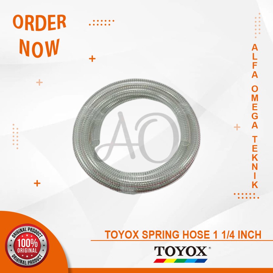 SELANG KAWAT SEPIRAL BENING TOYOSPRING 1 1/4INCH TOYOX SPRING HOSE PVC