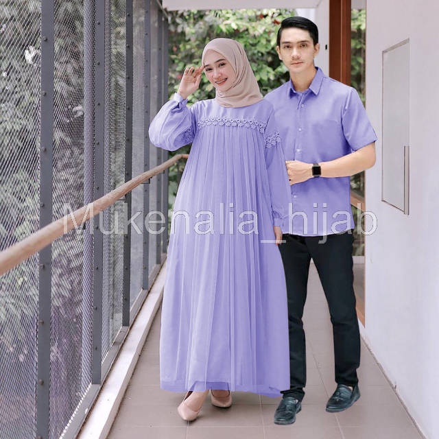 Mukenalia_hijab - [R.A] COD - Nuraini Couple GAMIS MUSLIM COUPLE TERLARIS.Shanum.Zoya.Samawa.Zoia