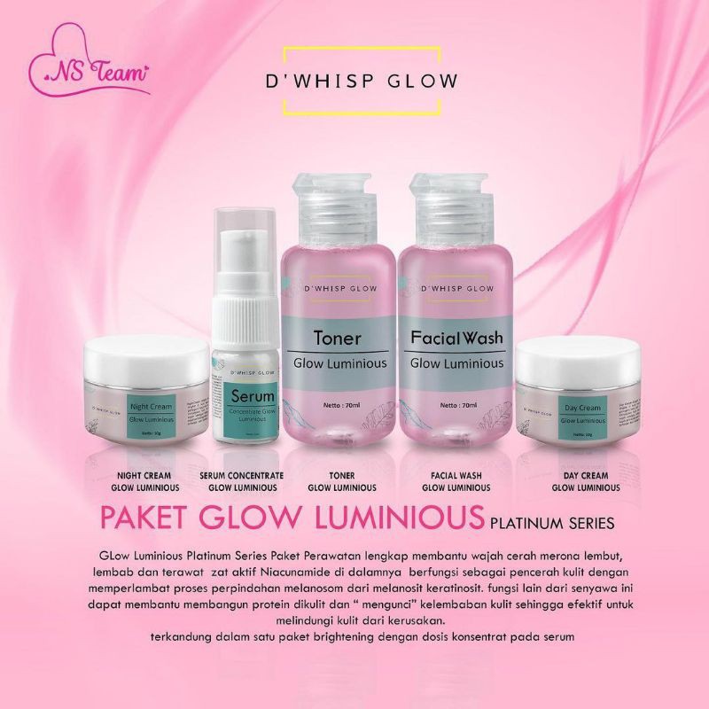 ELEORA Glowing Beauty Skincare Bpom Paket Glowing Acne Prone Glam Glow Flek Jerawat | Skin Care-Glow Luminous