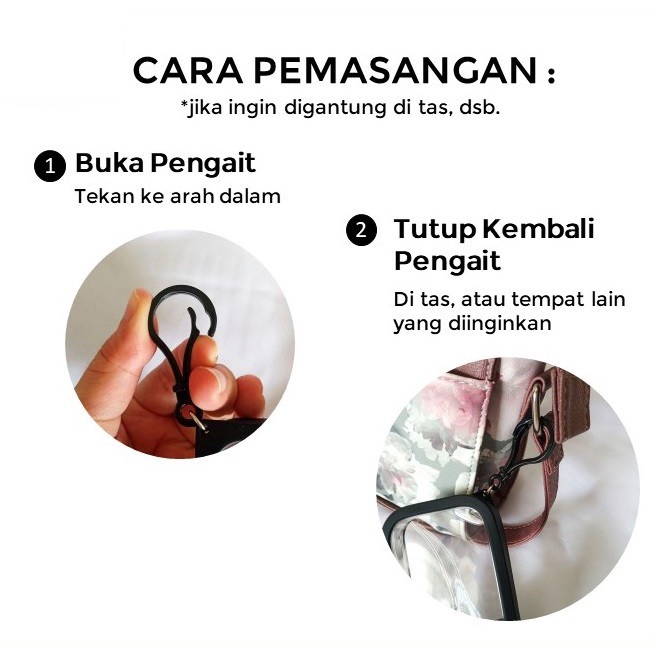 Hand Sanitizer Spray Gantung Pocket Card Sanitizer Kotak Gantung Viral - Merah