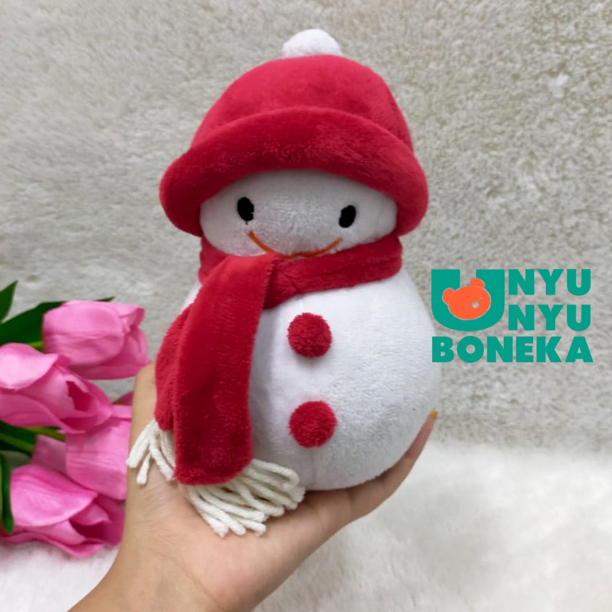 Boneka Natal Snowman 20cm christmas snowball Bola Salju gereja santa rusa