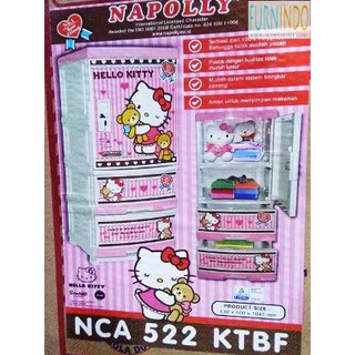  Lemari  Plastik  Napolly  Hello  Kitty  3 Pintu NCA 522 KTBF 