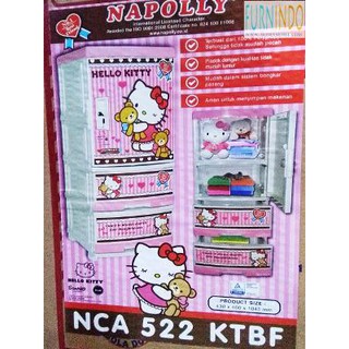  Lemari  Plastik  Napolly Hello  Kitty  3  Pintu  NCA 522 KTBF 