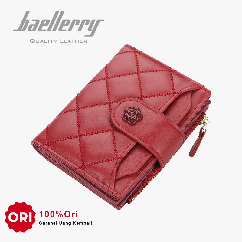 BAELLERRY N1821 Dompet Wanita Kecil Bahan Kulit PU Leather Premium WATCHKITE WKOS