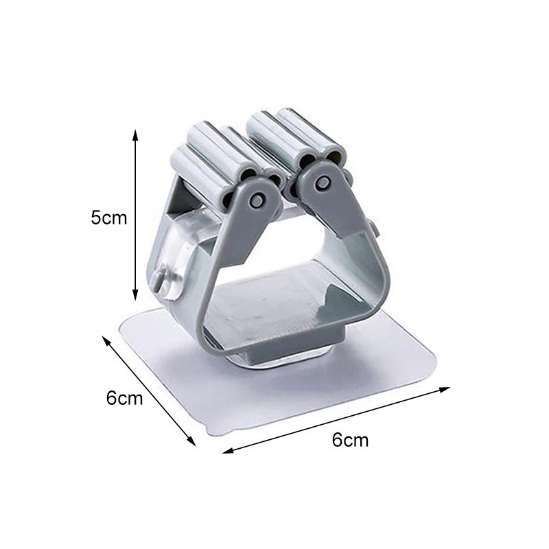 Strong Hook Tempel Gantungan Jepit Sapu Pel Dinding - Wall Mop Holder