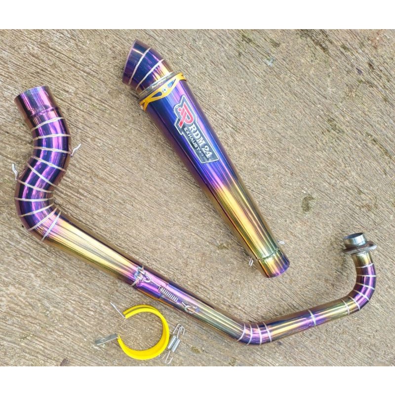 knalpot Vixion old/new NVL NVA cb150r new/lama Satria fu karbu/injek RDM24 exhaust kanan Cobra step 