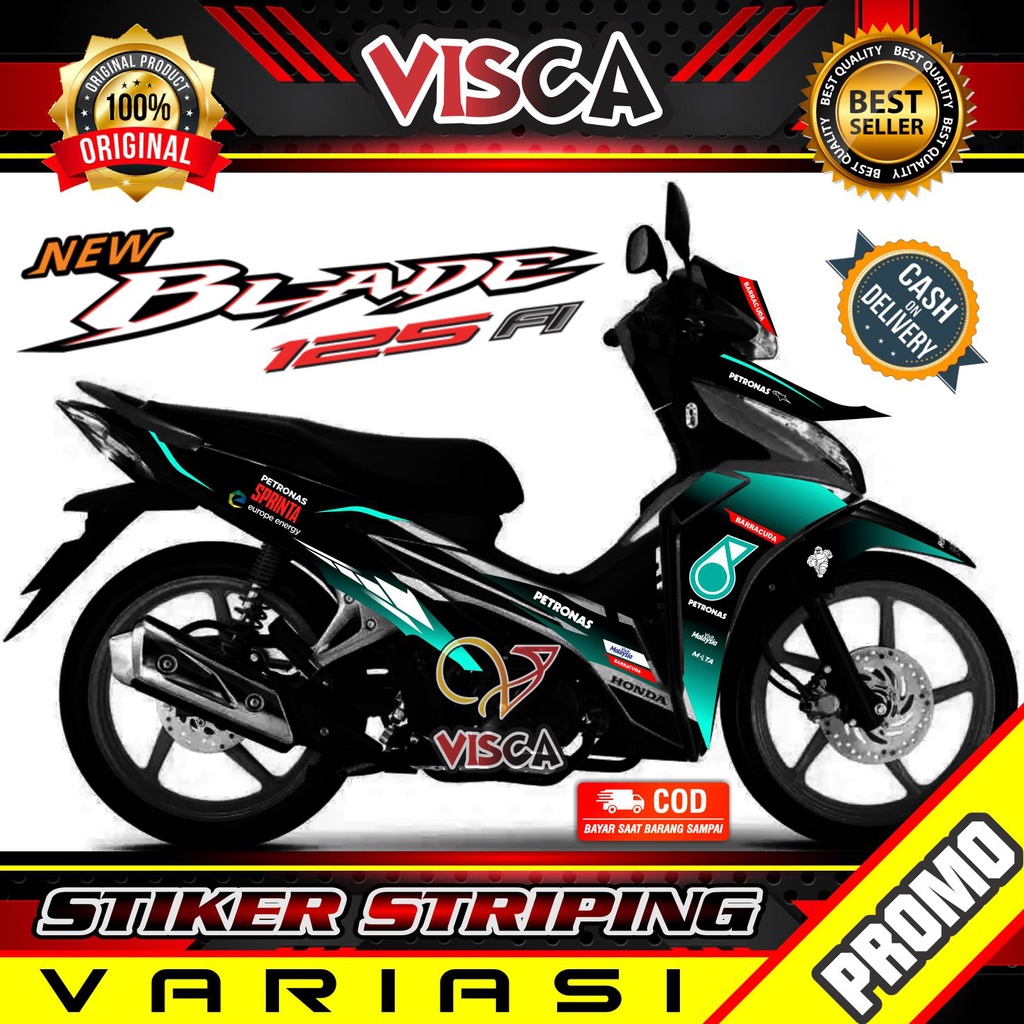 Striping Blade 125 New - Stiker Sticker Striping Variasi Lis Honda Blade 125 New - Striping Hologram
