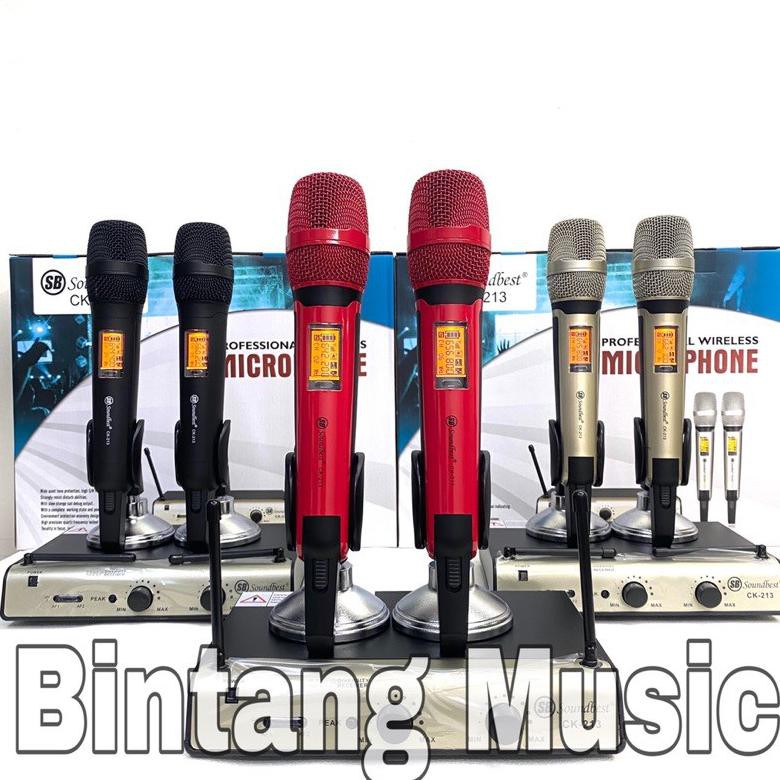 ((BISA COD)) Mic wireless Soundbest Ck213 original mic soundbest ck 213 soundbest ck213 BISA COD