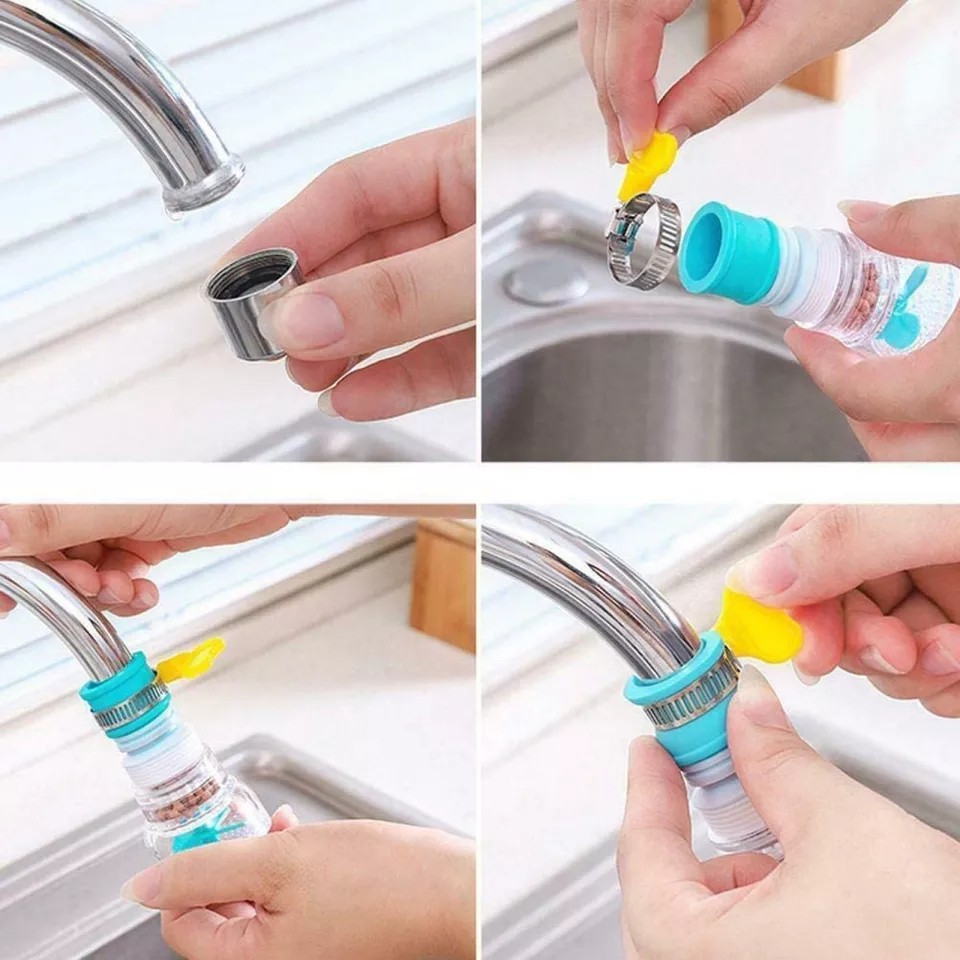 Saringan Air Faucet Flash / Sambungan Kran Flexible Filter Air