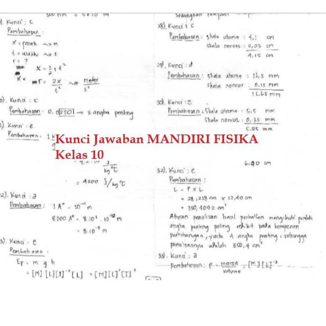 Contoh soal fisika smk kelas 10