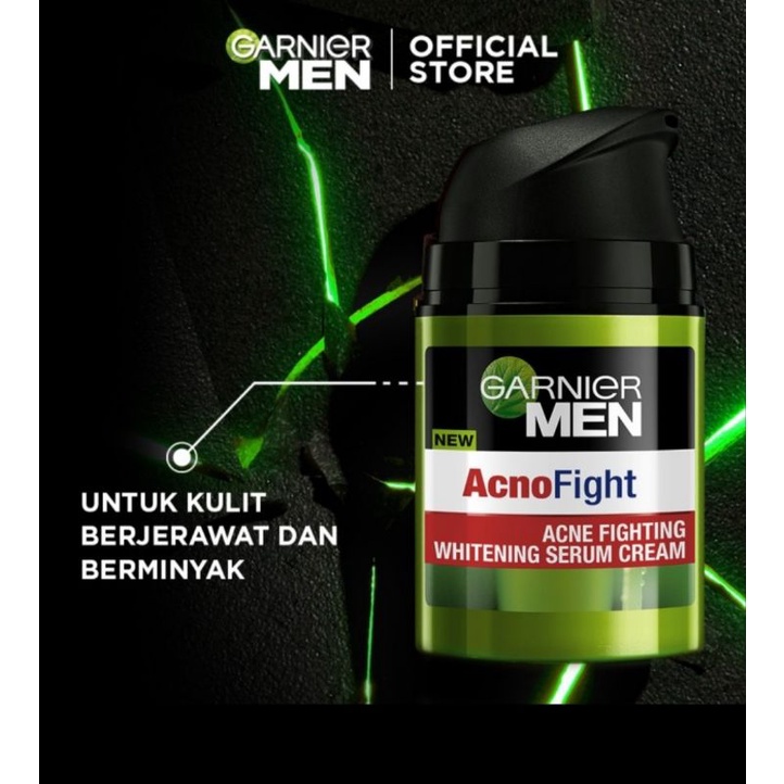 Garnier Men Acno Fight Acne Fighting Brightening Serum Cream 40 ml