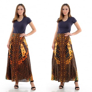  TERMURAH HARGA PABRIK ROK KLOK BATIK  WANITA  ROK PANJANG 