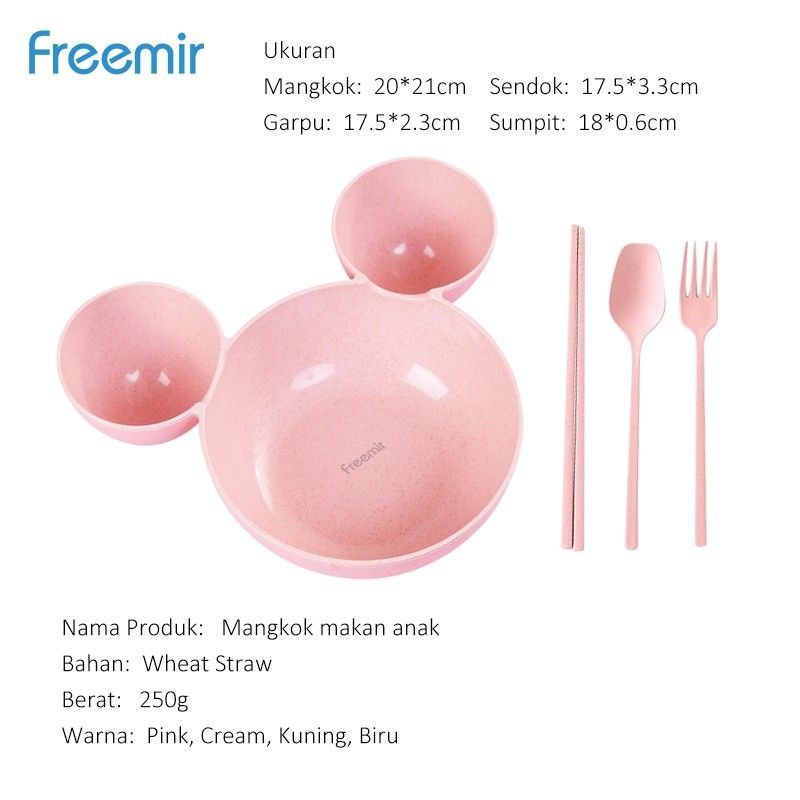 freemir mangkok set karakter