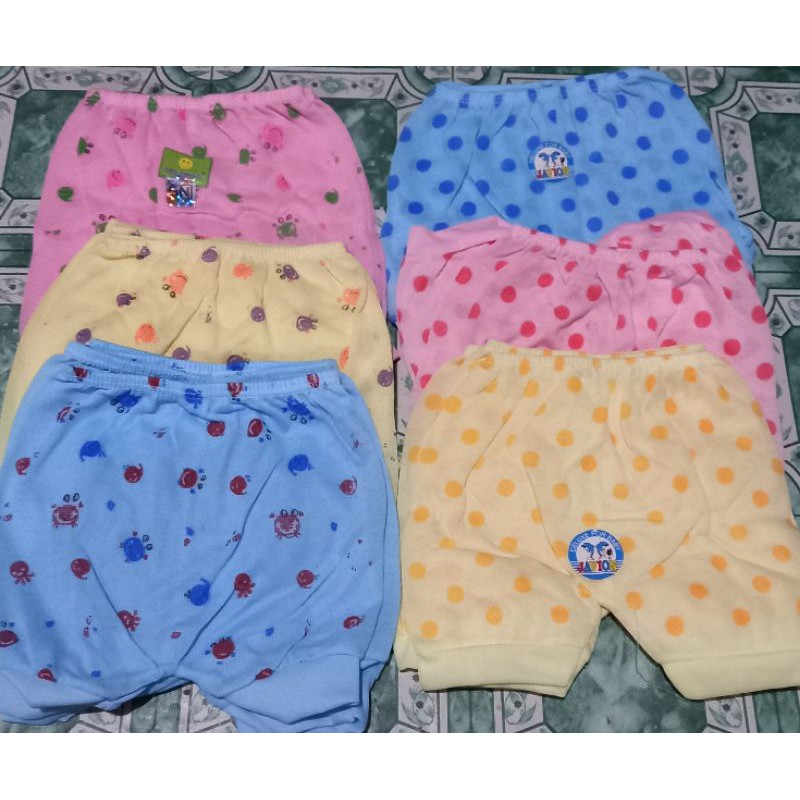 celana pendek bayi 0-6bulan