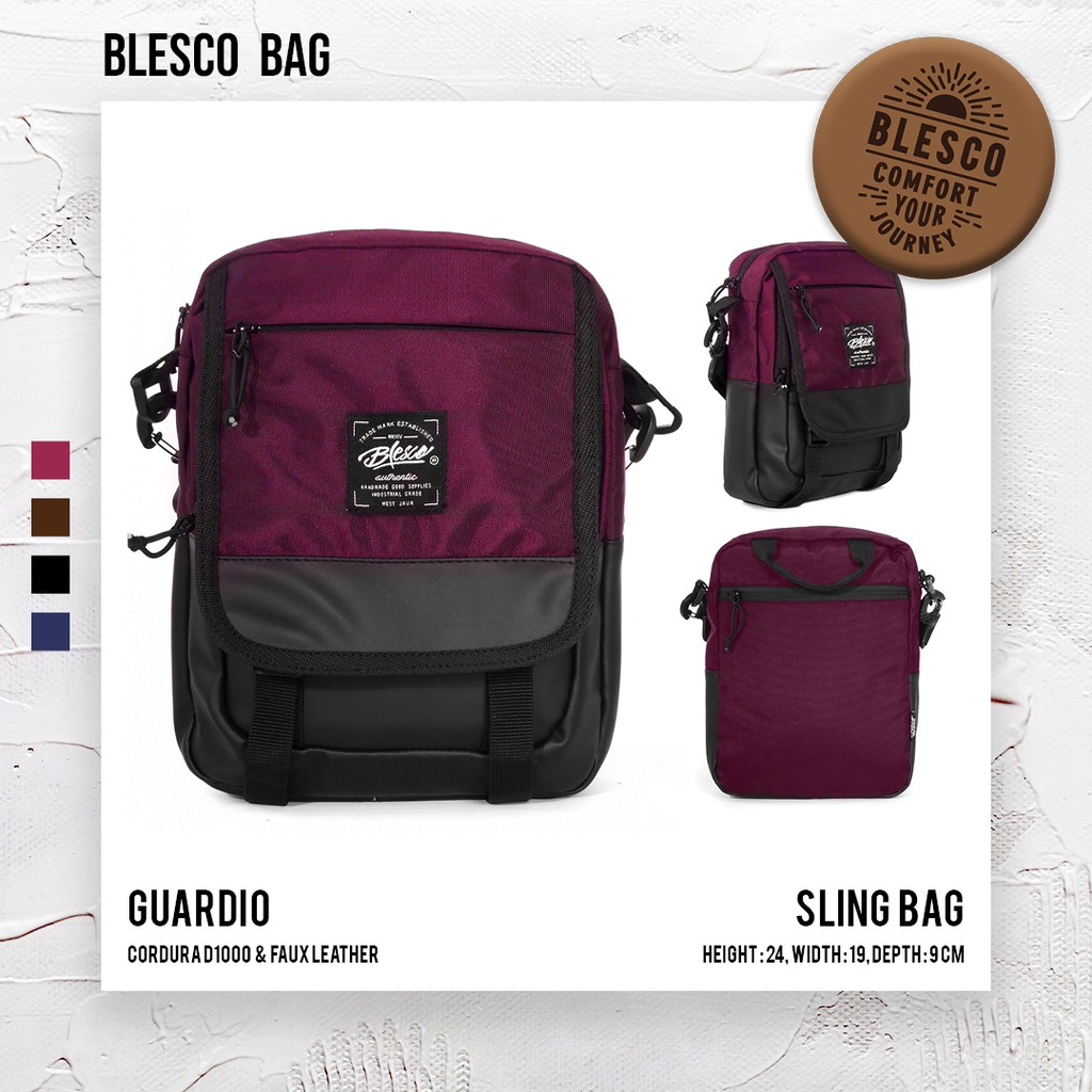 Tas Selempang Wanita Premium - Blesco Guardio Marun