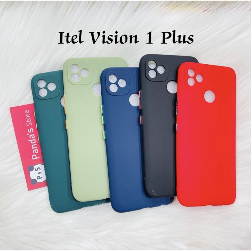 Case Itel Vision 1, Vision 1 Pro, Vision 1 Plus Babycase + Pelindung Kamera, Makaron Full Color (PsS)