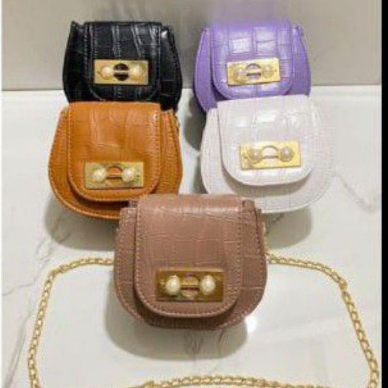 Tas Selempang Mini /  Sallsa Croco / Tas mini / Sling Bag Wanita