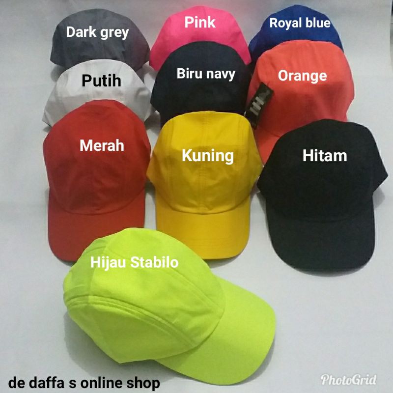 TOPI PARASUT LARI TOPI SPORTY POLOS TOPI SPORT TERLARIS