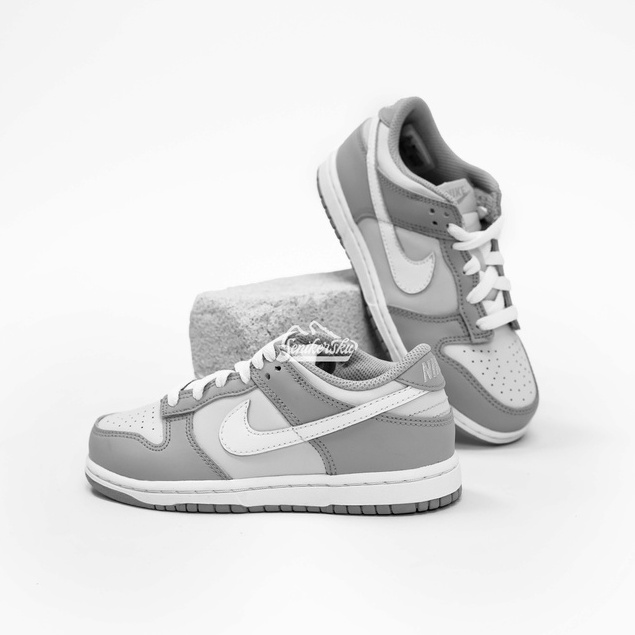 &quot; Baby &amp; Kids &quot; Dunk Low Two Toned Grey White TD / PS